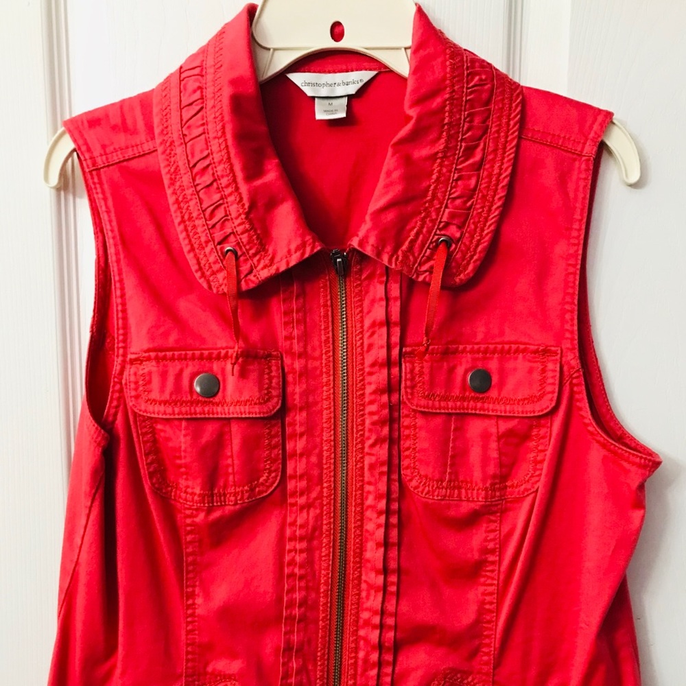 Christopher & banks vest size M